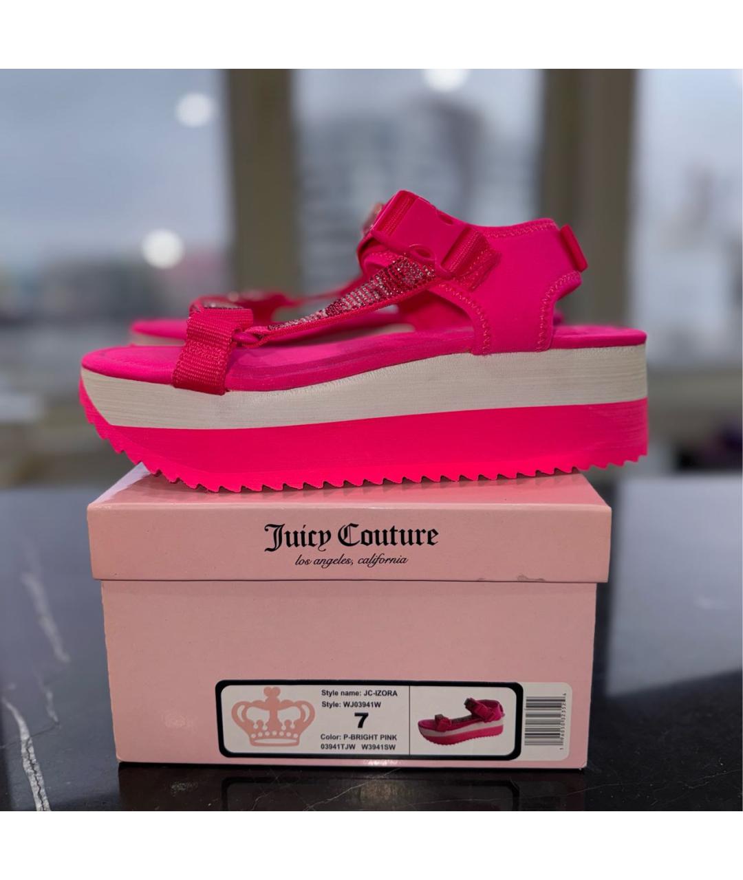 JUICY COUTURE Розовые босоножки, фото 9