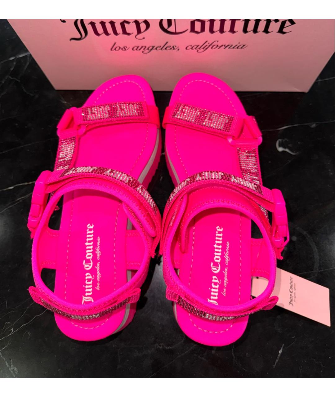 JUICY COUTURE Розовые босоножки, фото 3