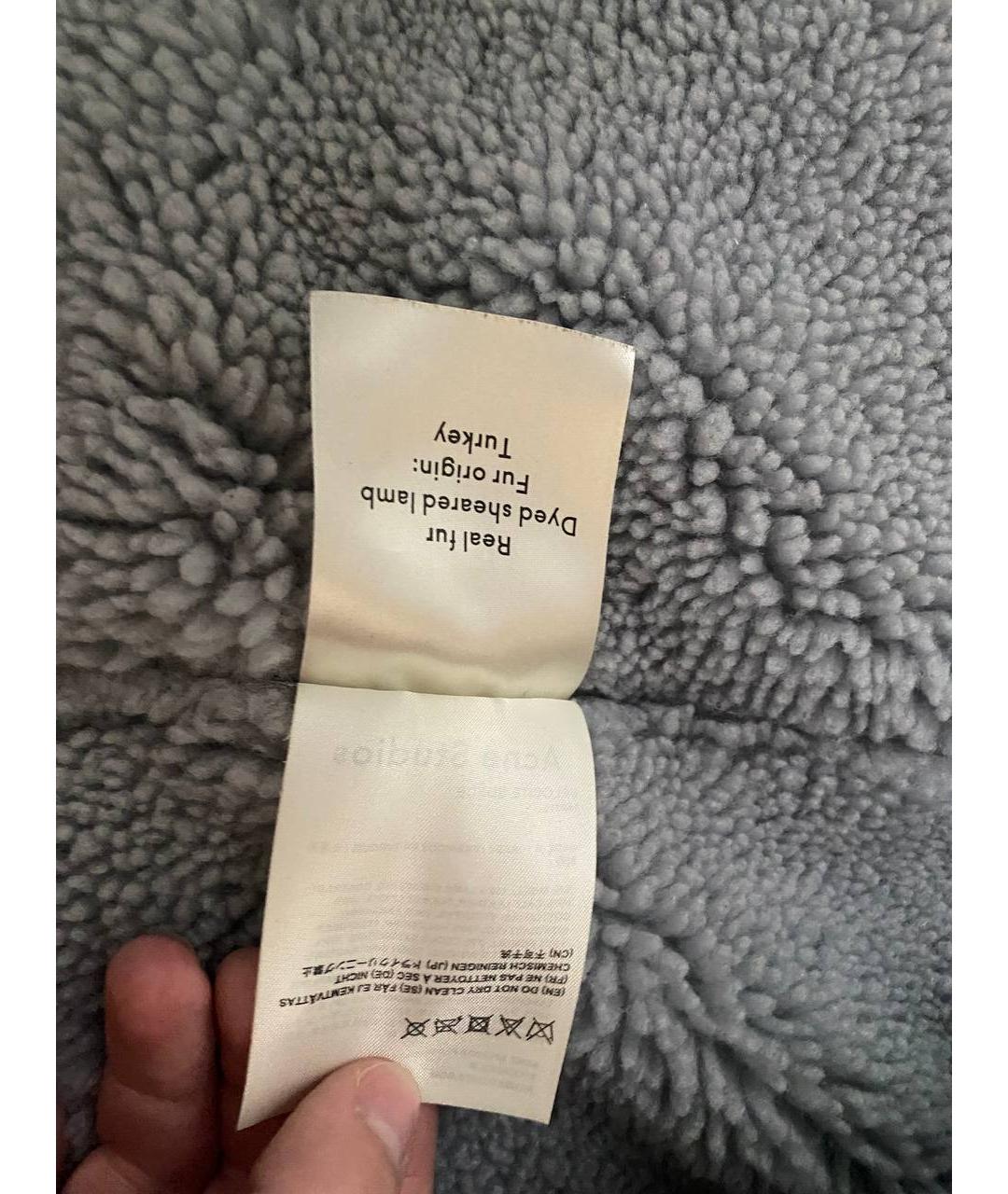 ACNE STUDIOS Зеленая шерстяная дубленка, фото 5