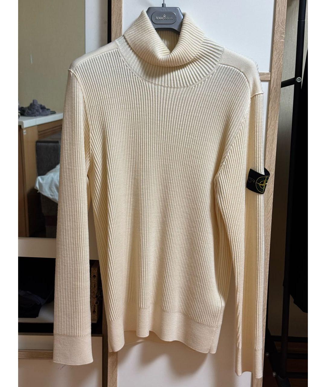STONE ISLAND Бежевая водолазка, фото 3