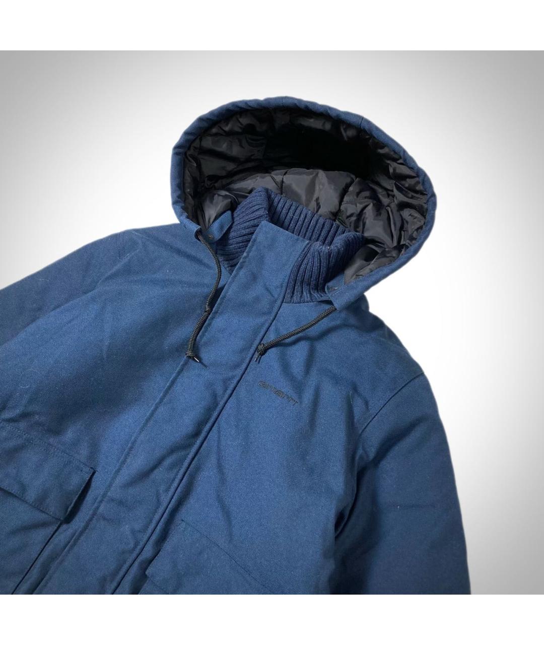 CARHARTT Темно-синяя хлопковая куртка, фото 2