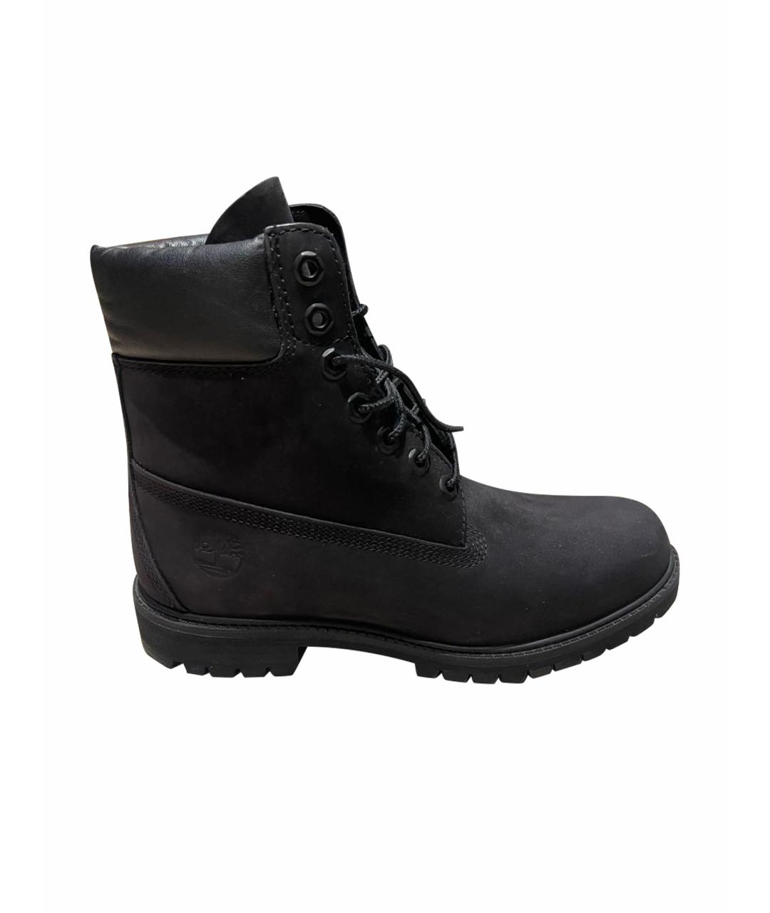 TIMBERLAND Черные нубуковые высокие ботинки, фото 1