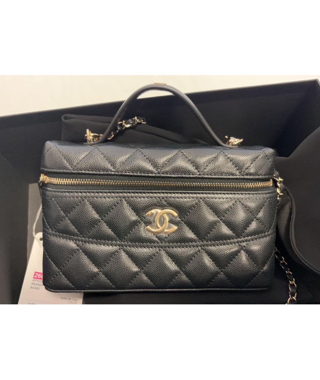 CHANEL Черная кожаная сумка через плечо, фото 3