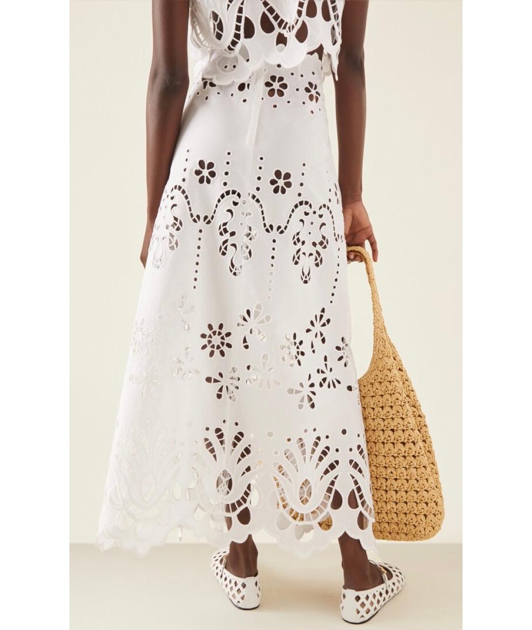 DOLCE&GABBANA Белая юбка миди, фото 4