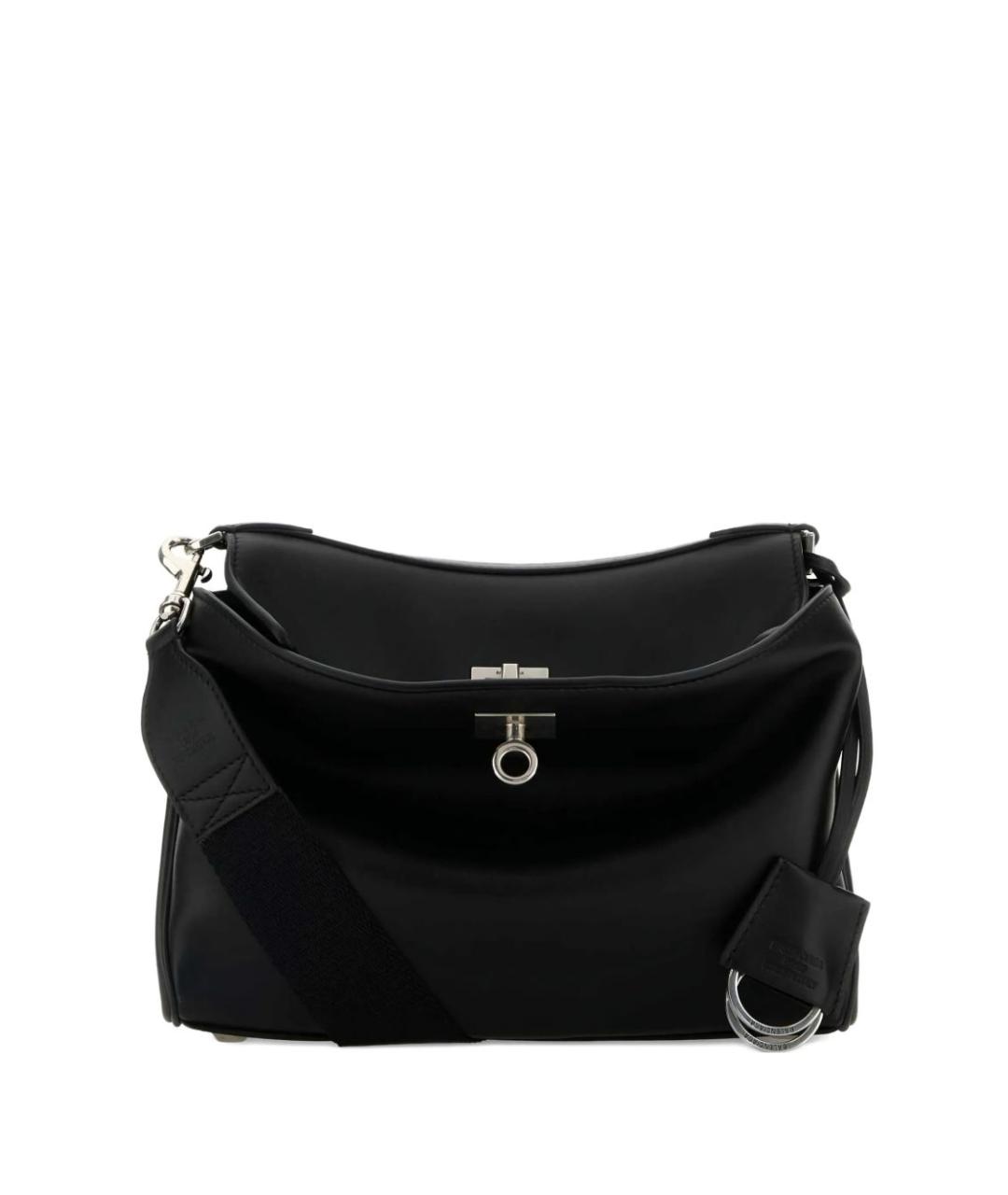 BALENCIAGA Черная кожаная сумка на плечо, фото 1