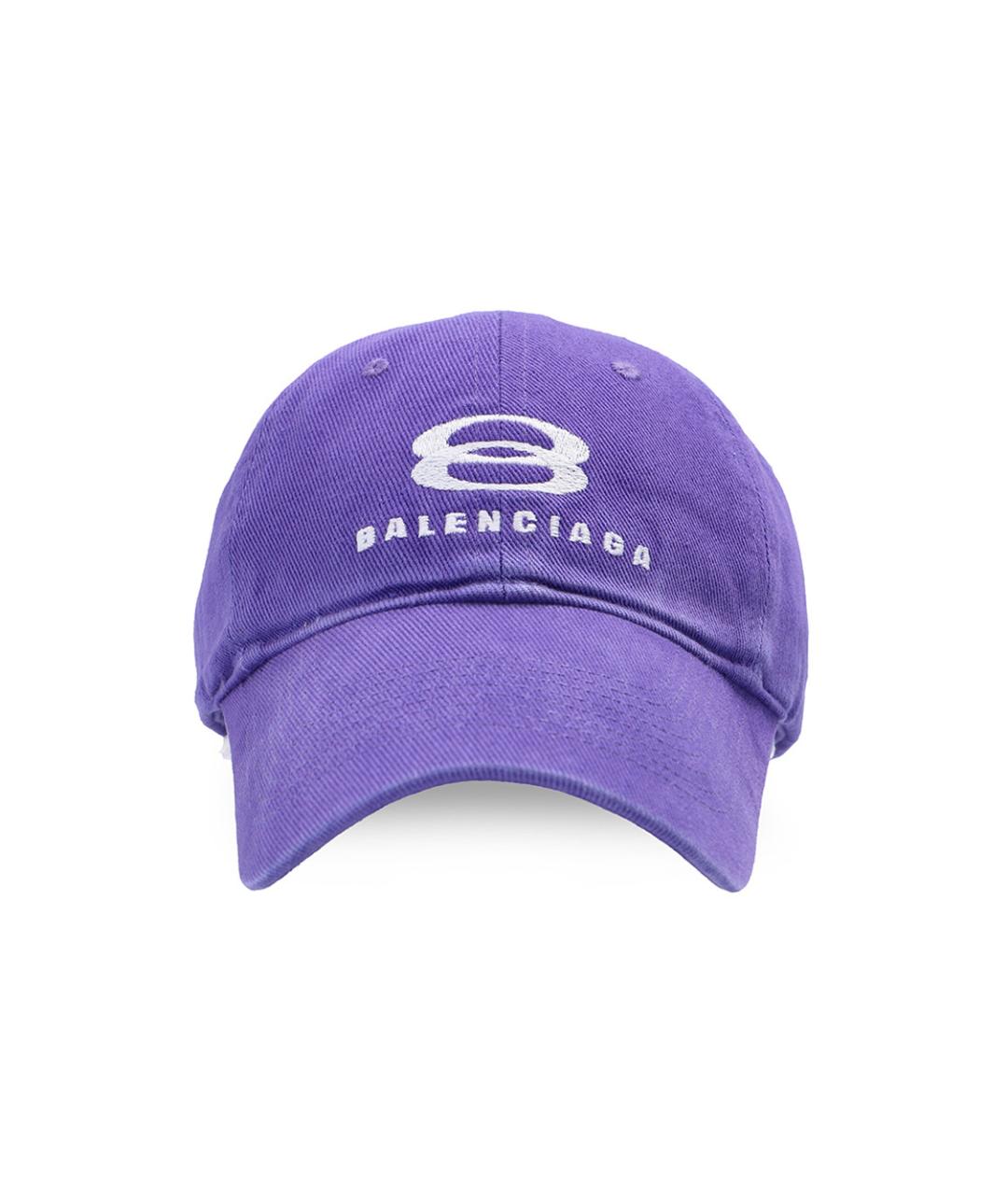 BALENCIAGA Фиолетовая хлопковая кепка, фото 2