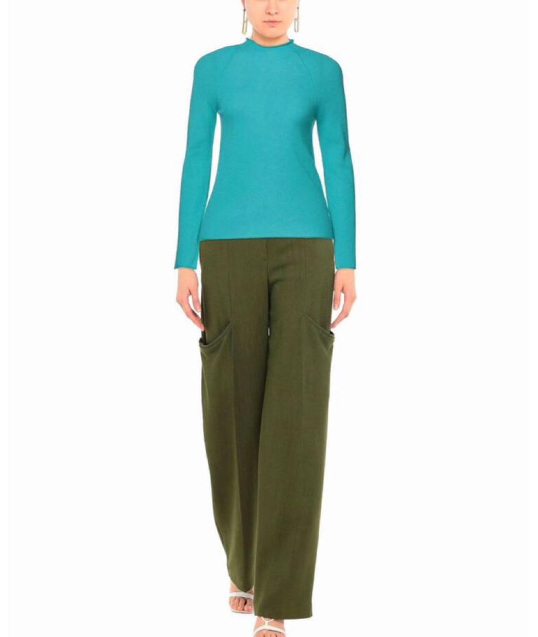 FORTE FORTE Бирюзовая шерстяная водолазка, фото 2