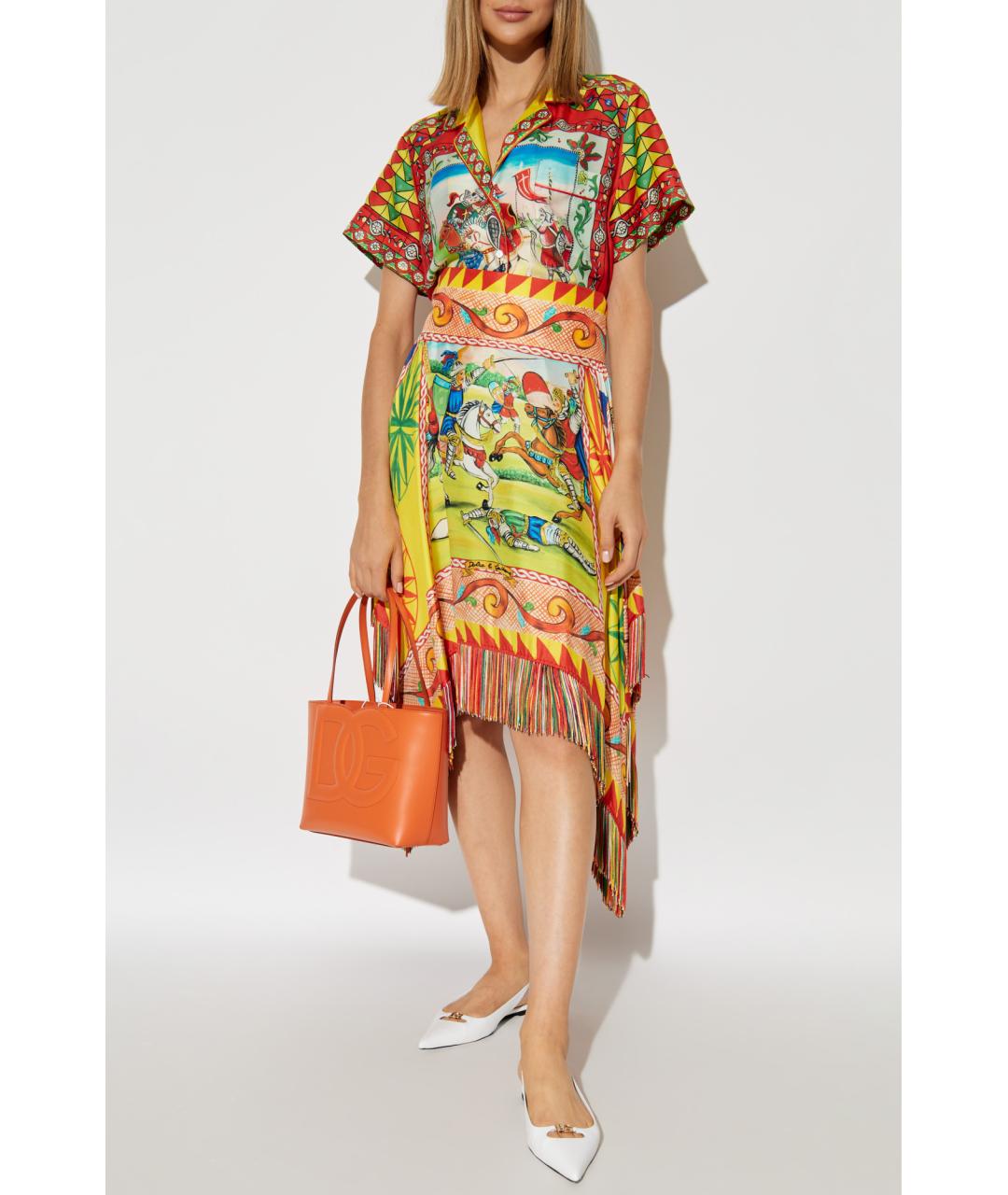 DOLCE&GABBANA Мульти юбка миди, фото 2
