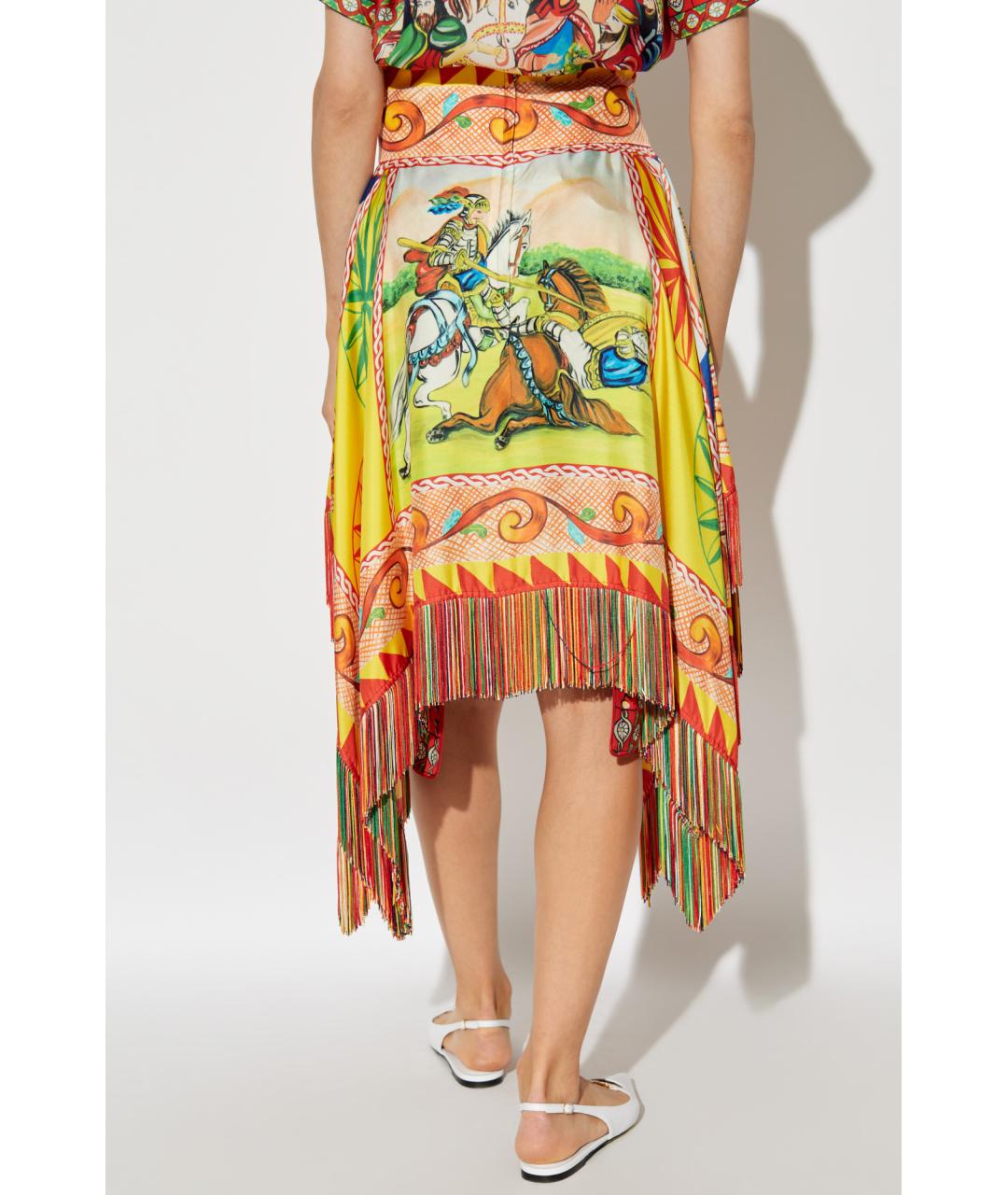 DOLCE&GABBANA Мульти юбка миди, фото 4