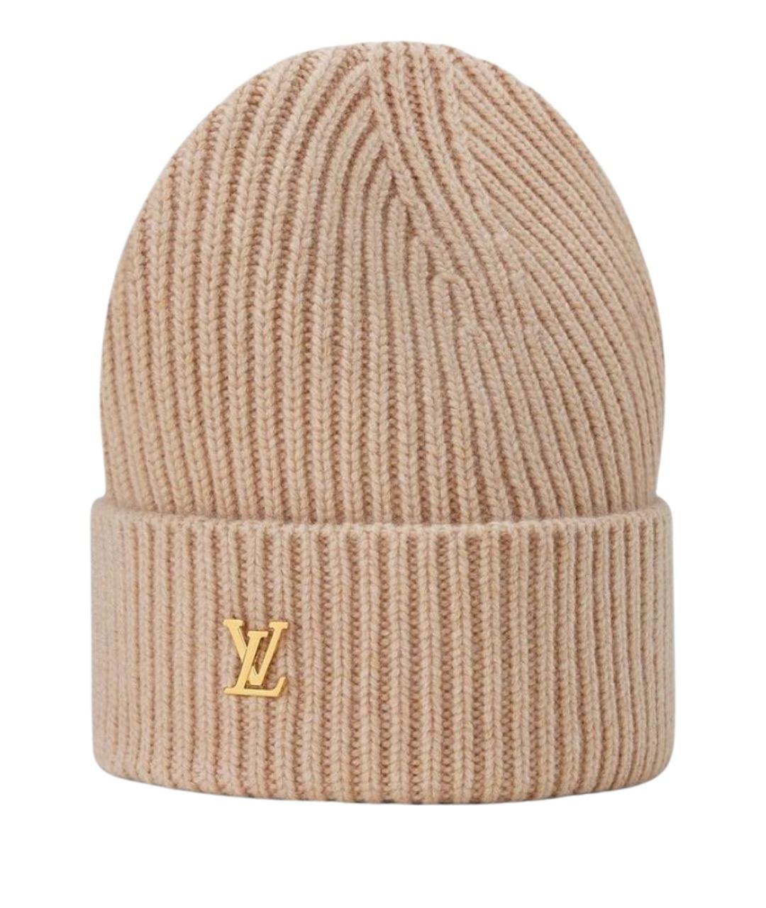 LOUIS VUITTON Бежевая кашемировая шапка, фото 1