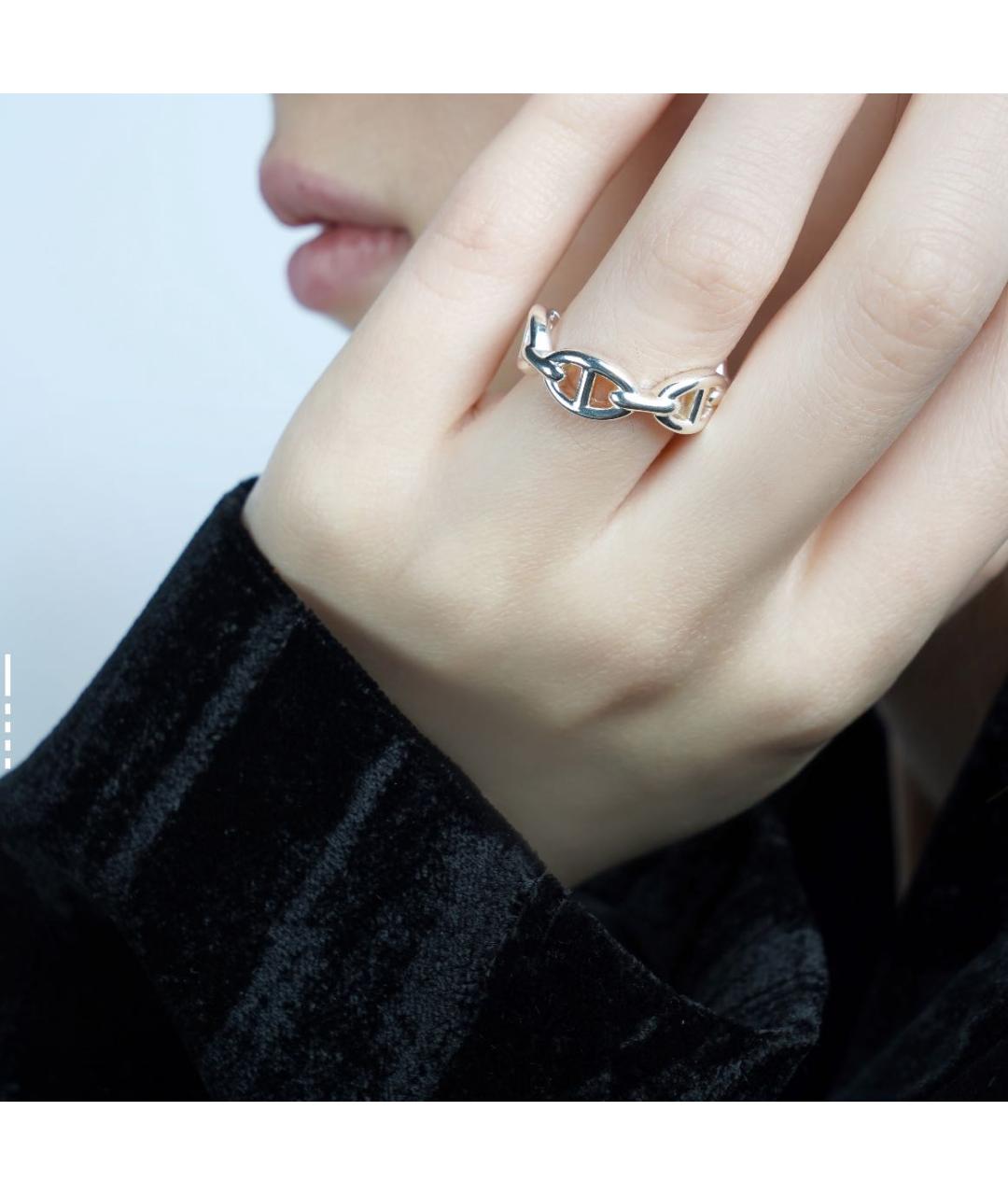 HERMES Серебряное серебряное кольцо, фото 3
