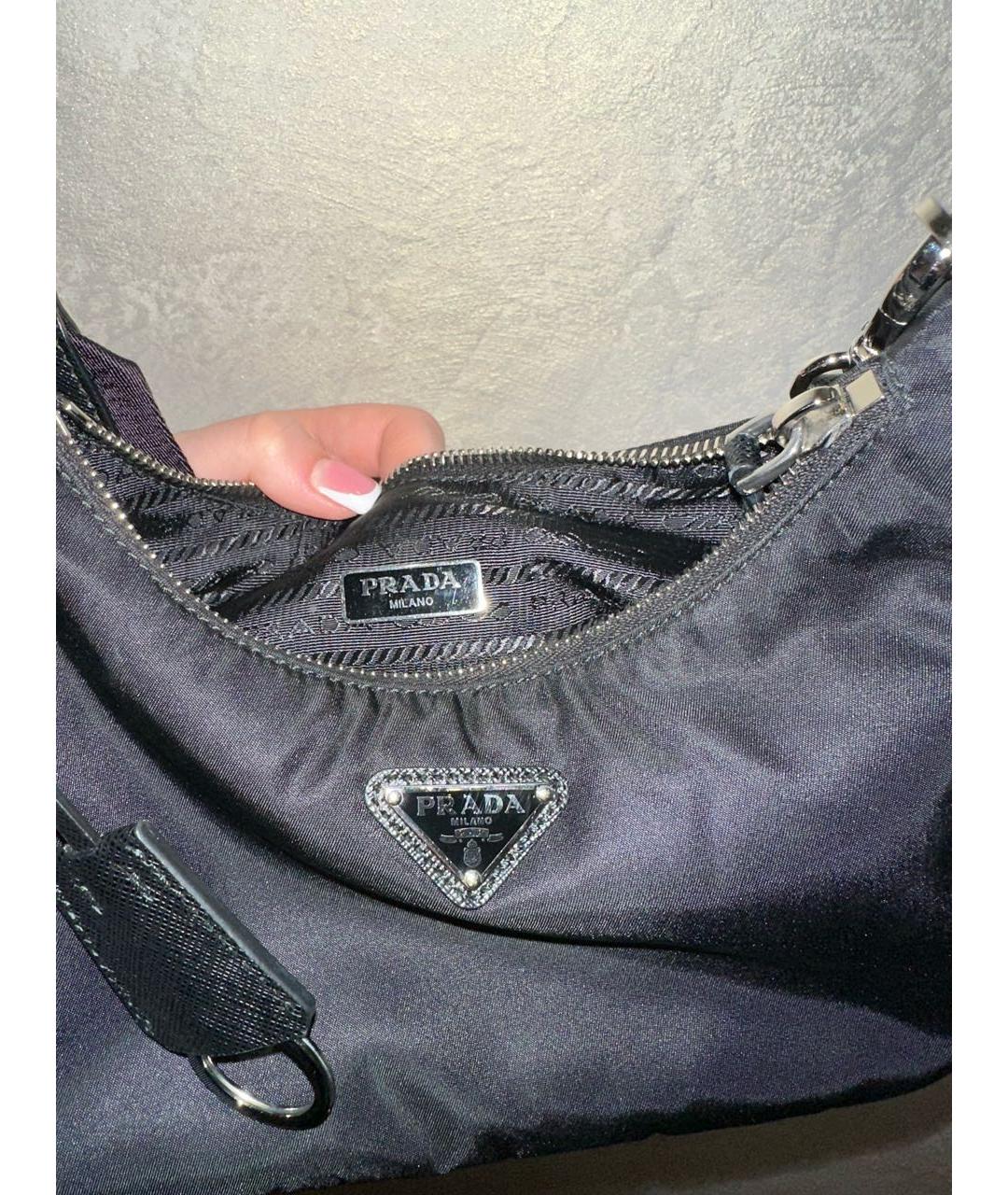 PRADA Черная сумка с короткими ручками, фото 4