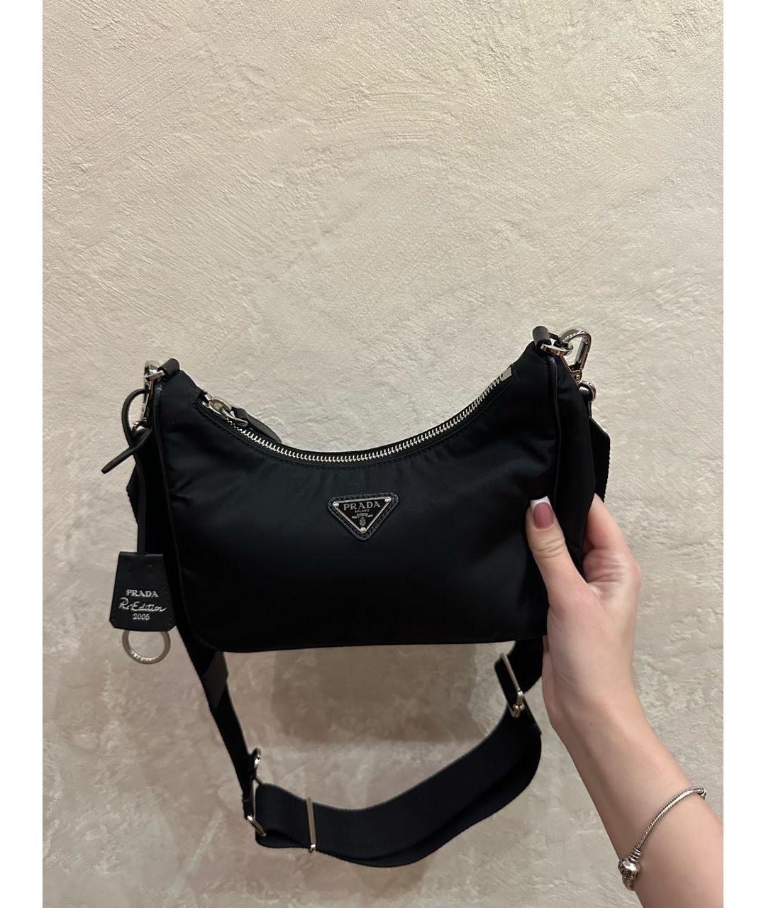PRADA Черная сумка с короткими ручками, фото 2