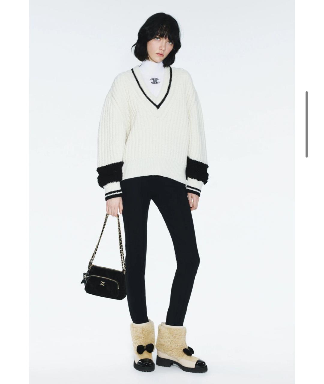 CHANEL Бежевые кожаные полусапоги, фото 4