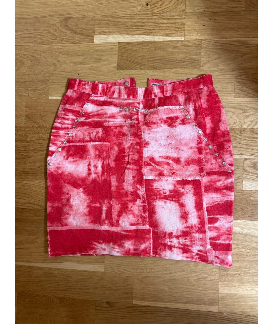 ROBERTO CAVALLI Красный хлопковый костюм с юбками, фото 2