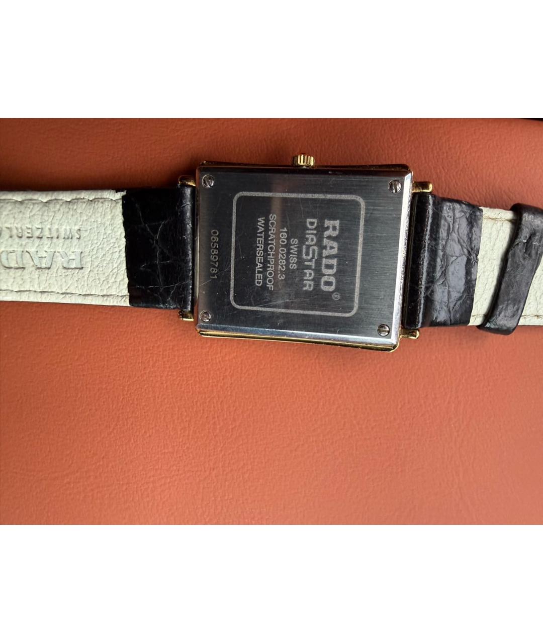 RADO Черные кожаные часы, фото 2