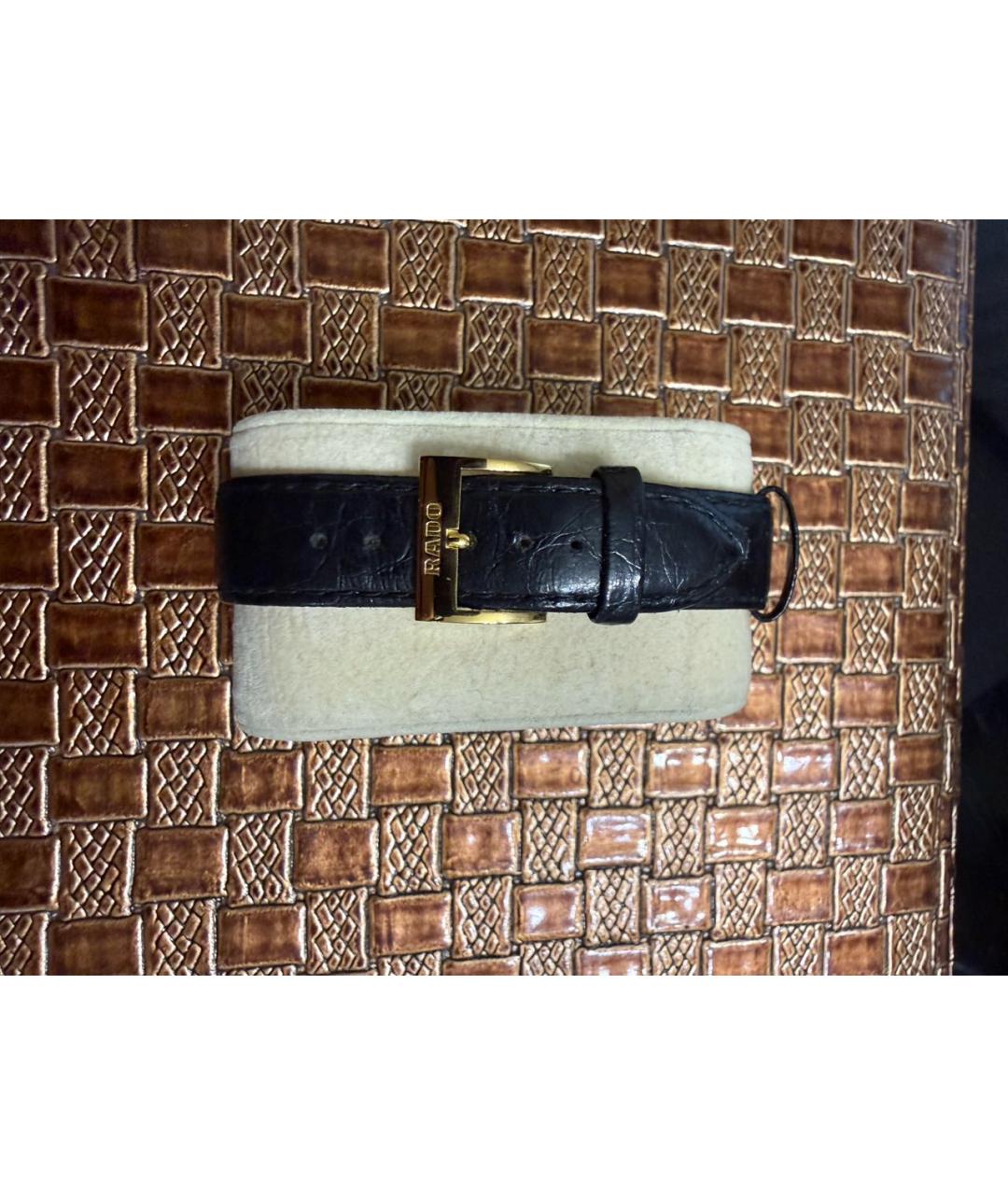 RADO Черные кожаные часы, фото 3