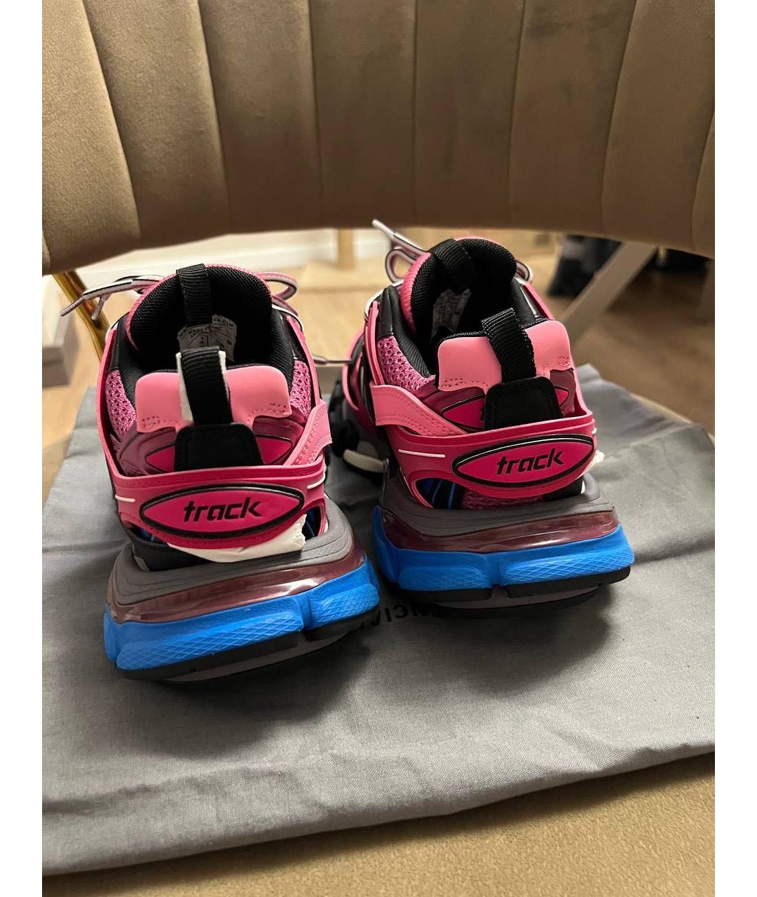 BALENCIAGA Розовые кожаные кроссовки, фото 4
