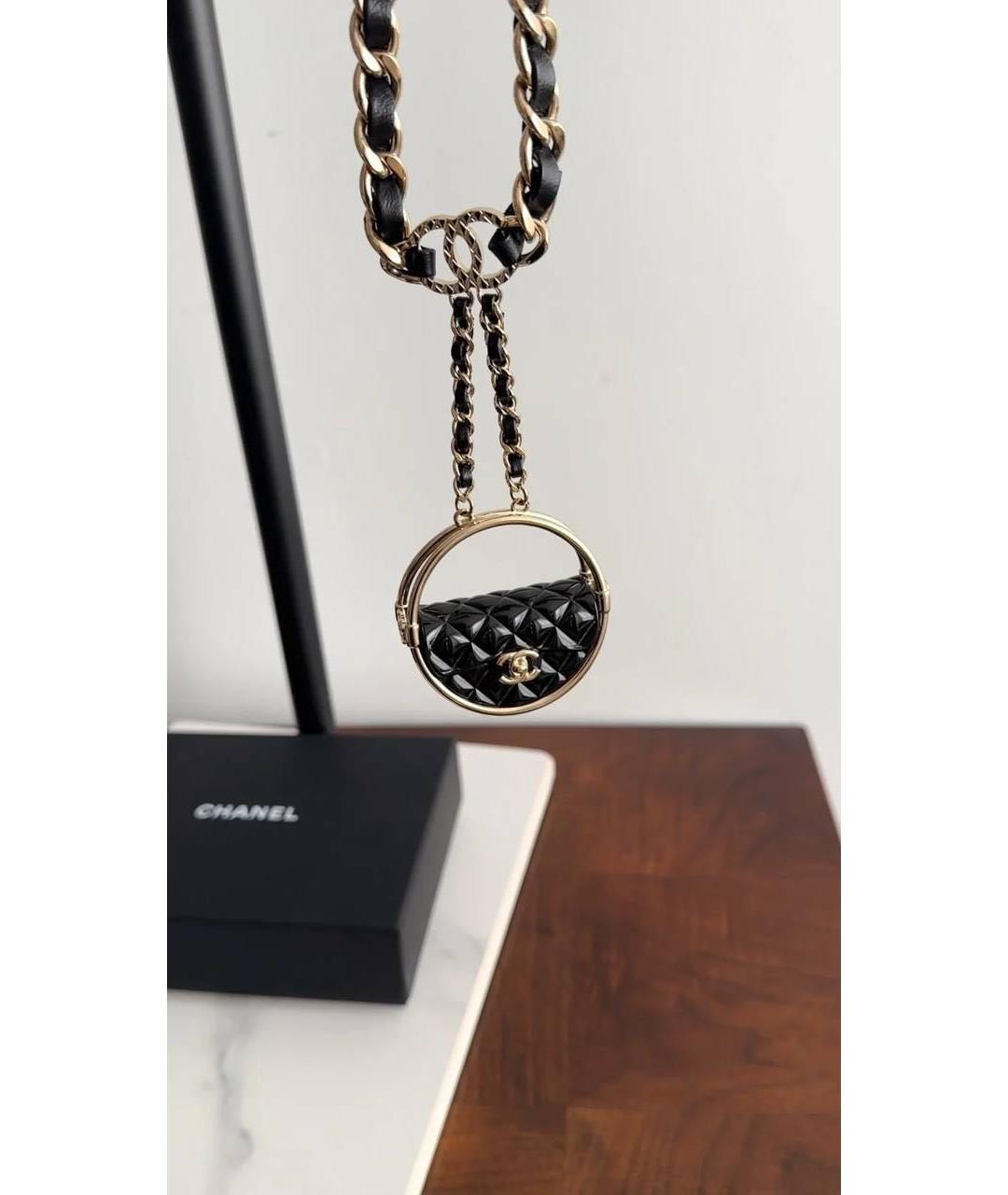 CHANEL Черный кожаный ремень, фото 8