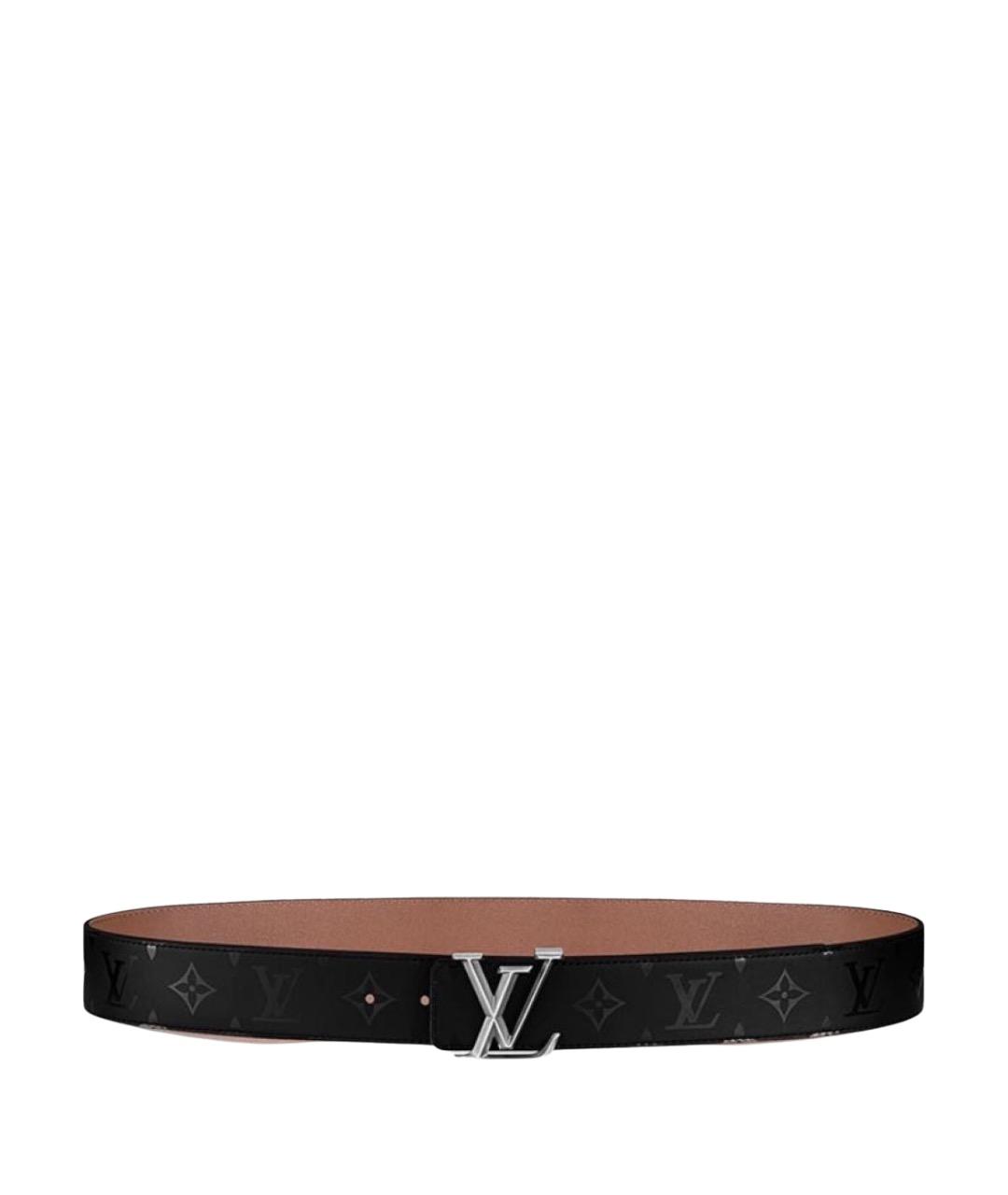 LOUIS VUITTON Черный кожаный ремень, фото 1