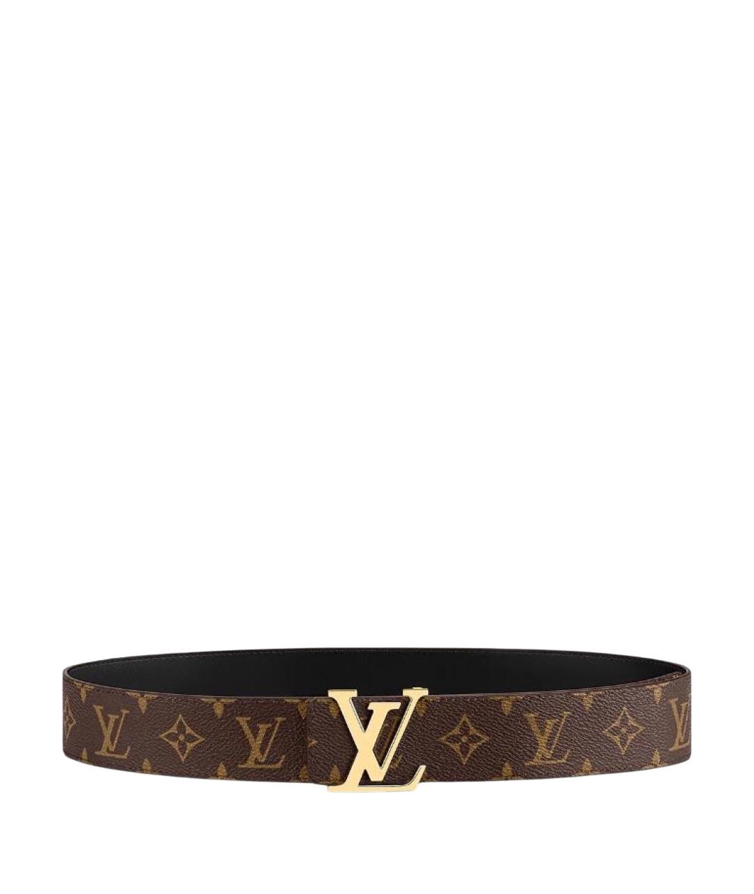 LOUIS VUITTON Коричневый кожаный ремень, фото 1
