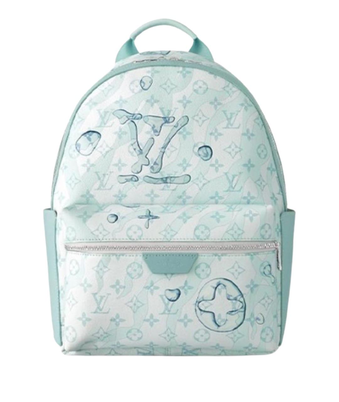 LOUIS VUITTON Голубой кожаный рюкзак, фото 1