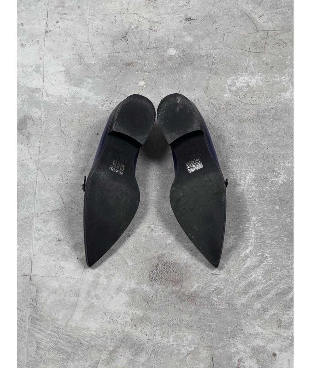 MM6 MAISON MARGIELA Фиолетовые туфли из лакированной кожи, фото 7