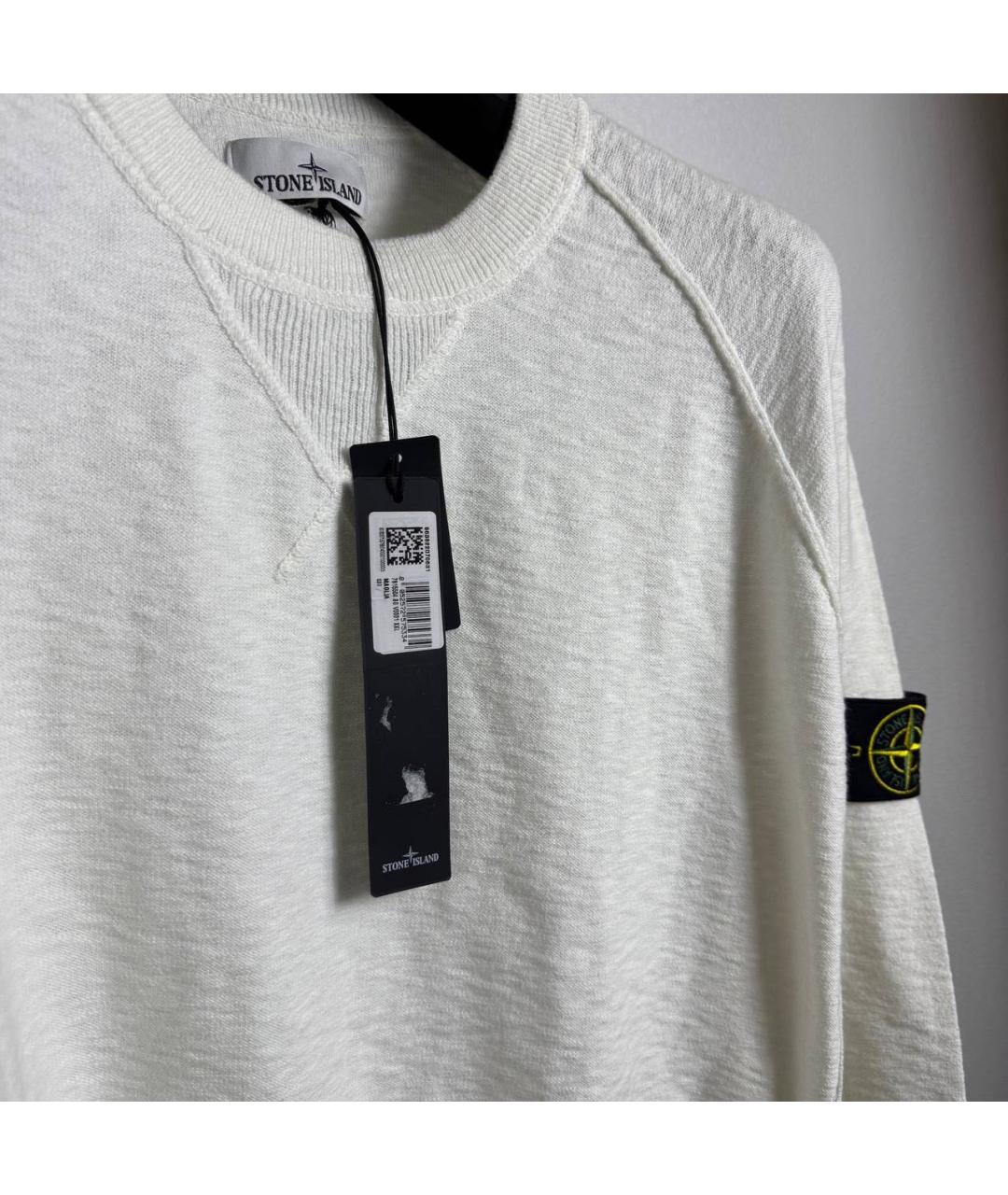 STONE ISLAND Белый джемпер / свитер, фото 3