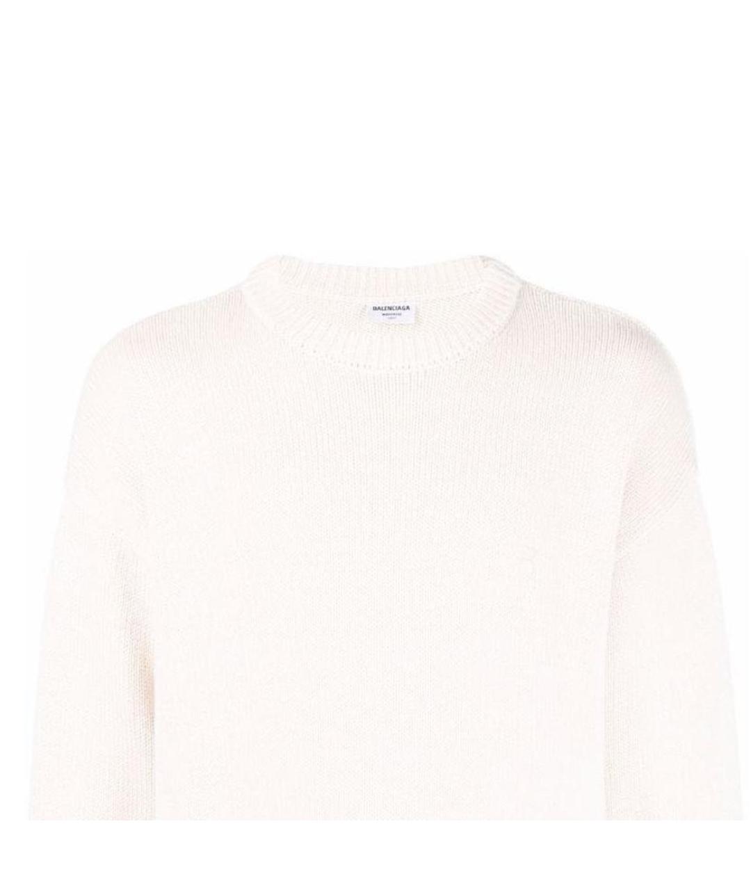 BALENCIAGA Белый джемпер / свитер, фото 5