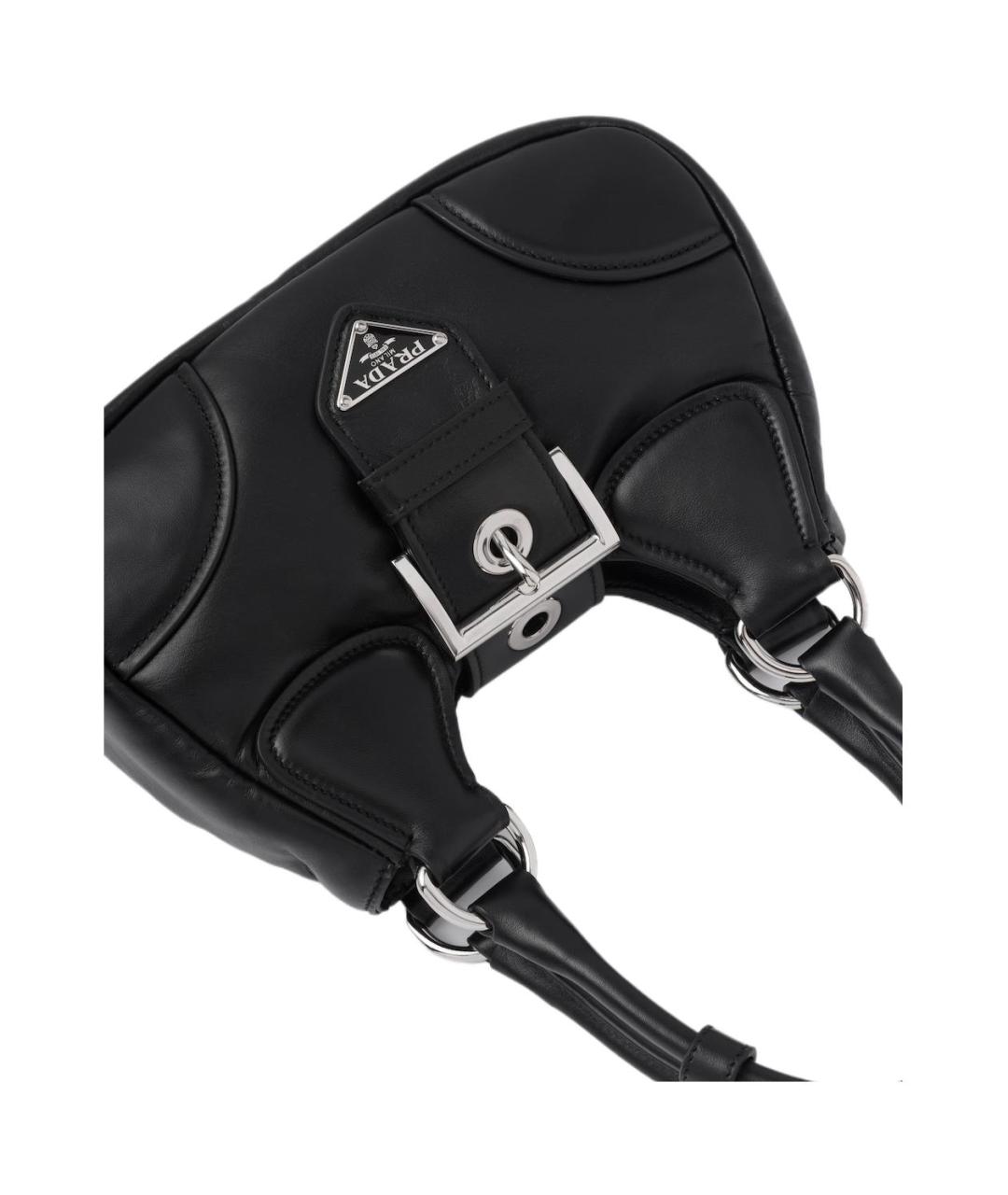 PRADA Черная кожаная сумка через плечо, фото 5