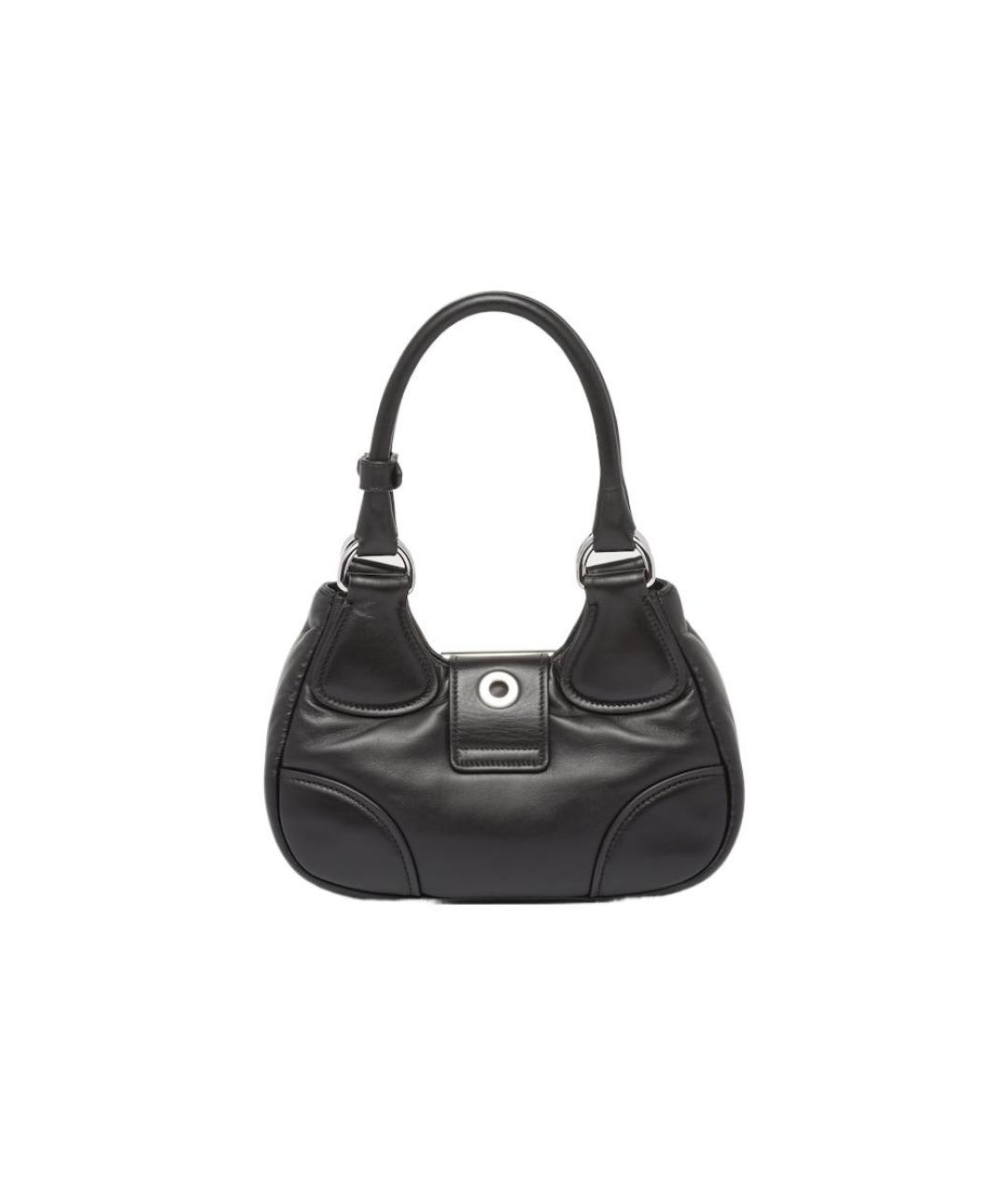 PRADA Черная кожаная сумка через плечо, фото 3