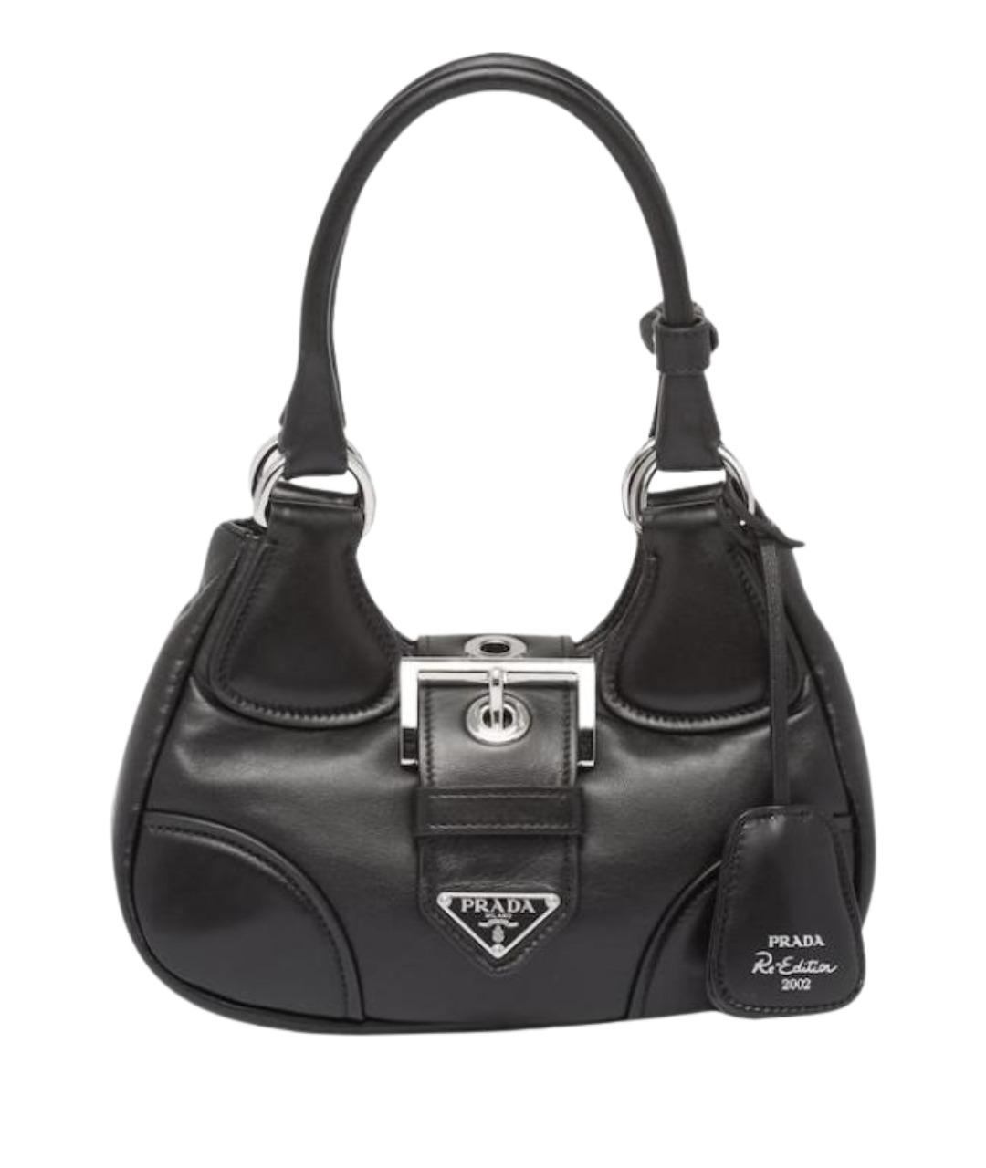 PRADA Черная кожаная сумка через плечо, фото 1