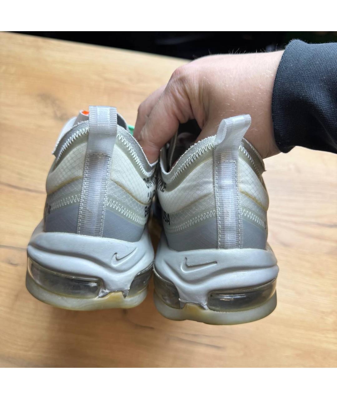 NIKE Серые резиновые низкие кроссовки / кеды, фото 4