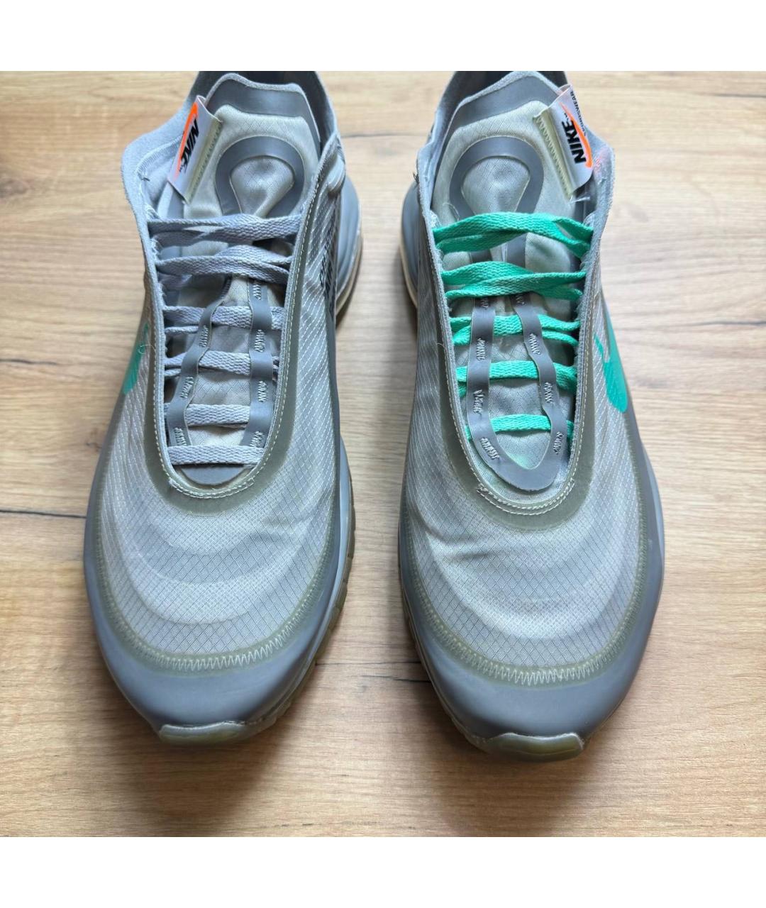 NIKE Серые резиновые низкие кроссовки / кеды, фото 2