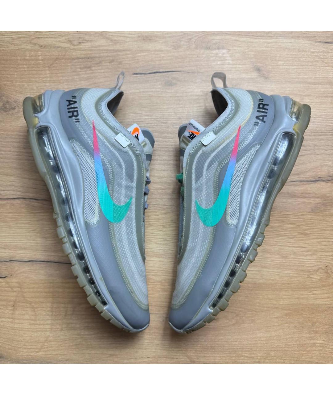 NIKE Серые резиновые низкие кроссовки / кеды, фото 5