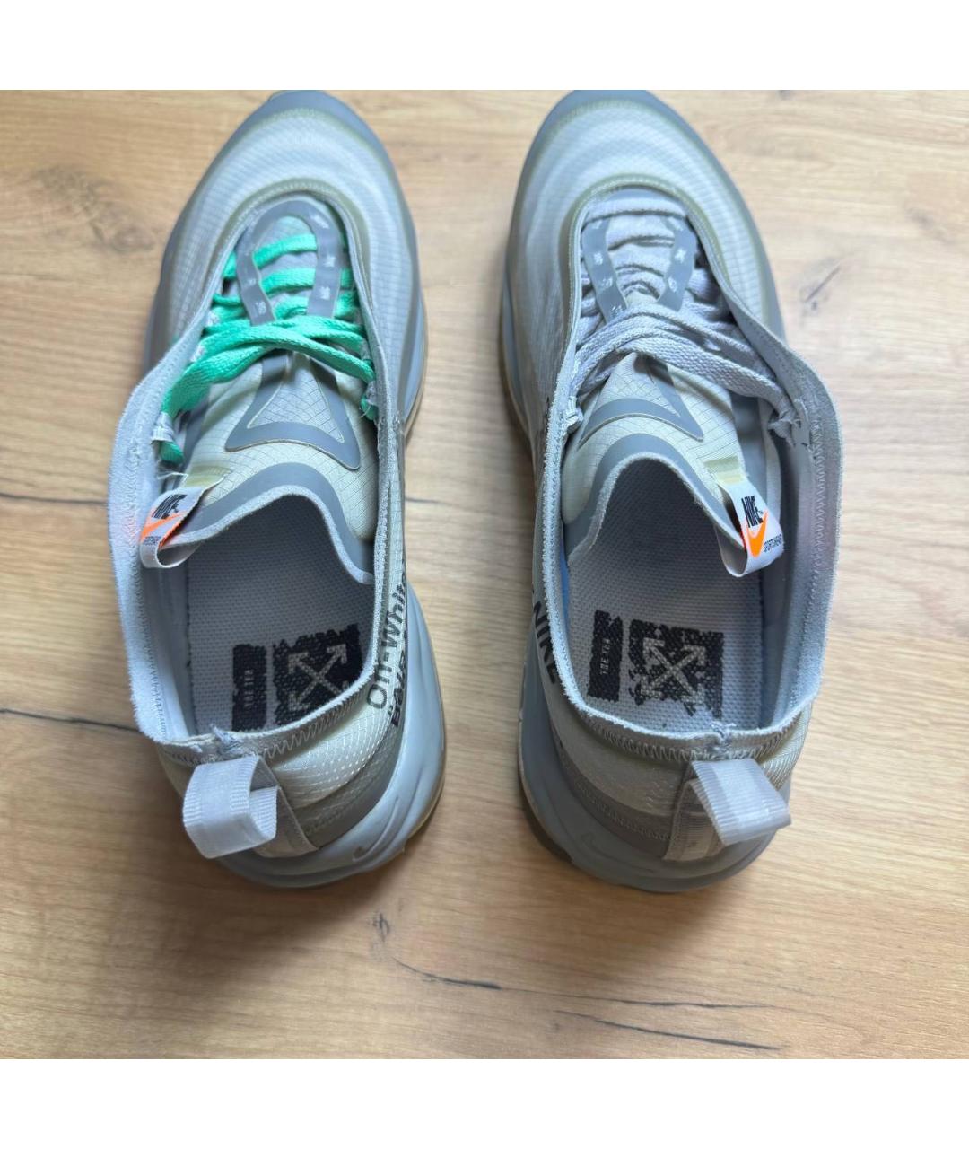 NIKE Серые резиновые низкие кроссовки / кеды, фото 3