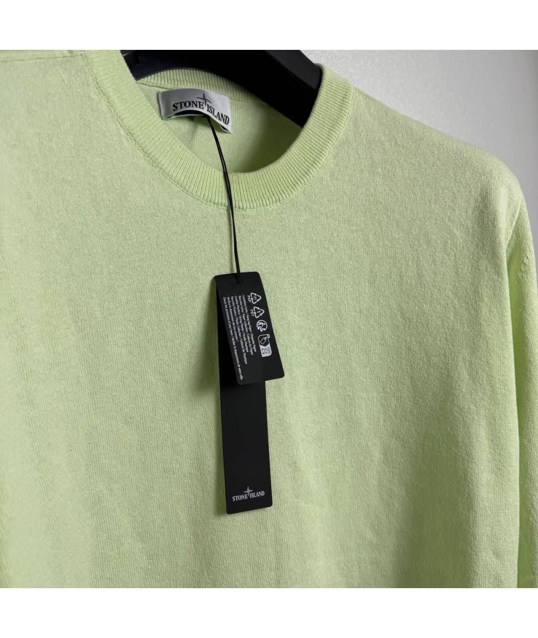 STONE ISLAND Салатовый джемпер / свитер, фото 3