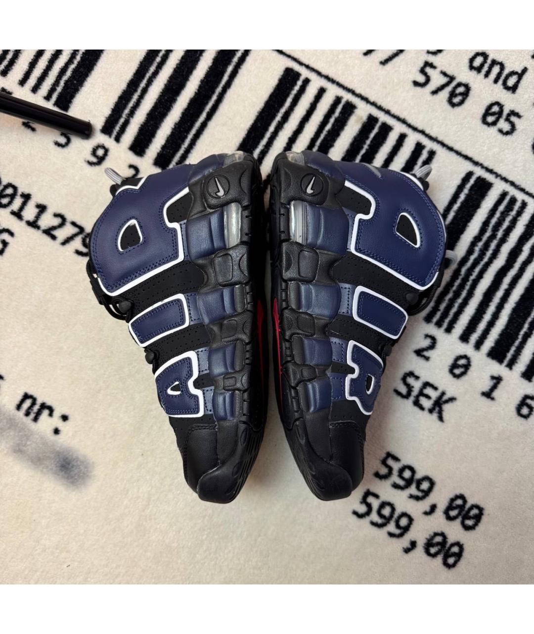 NIKE Красные кожаные низкие кроссовки / кеды, фото 2