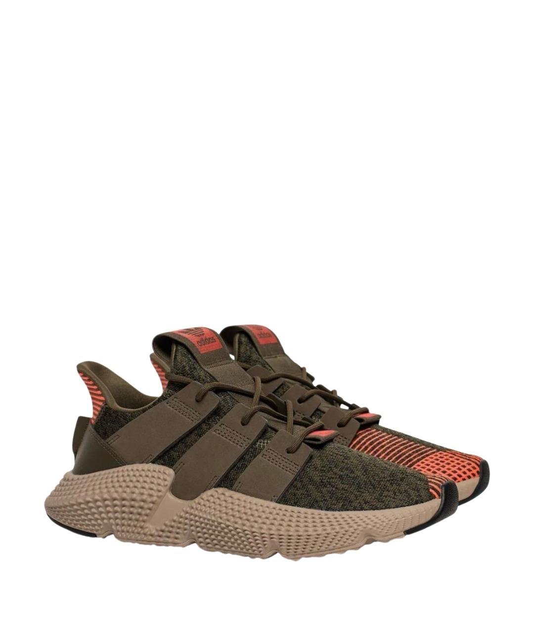 ADIDAS Хаки текстильные низкие кроссовки / кеды, фото 1