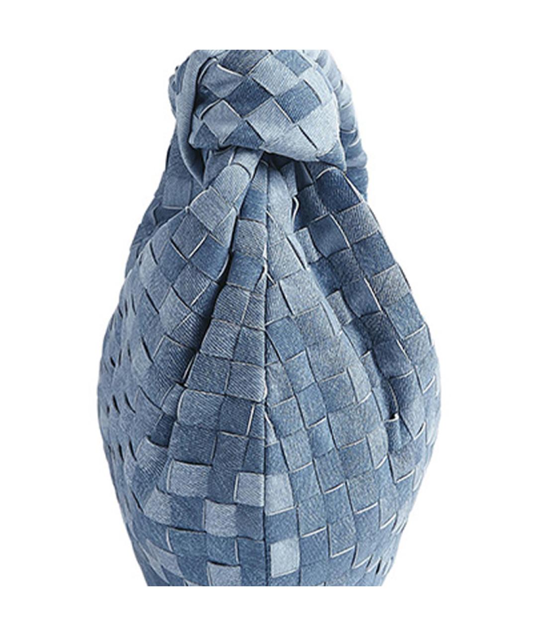BOTTEGA VENETA Синяя деним сумка через плечо, фото 5