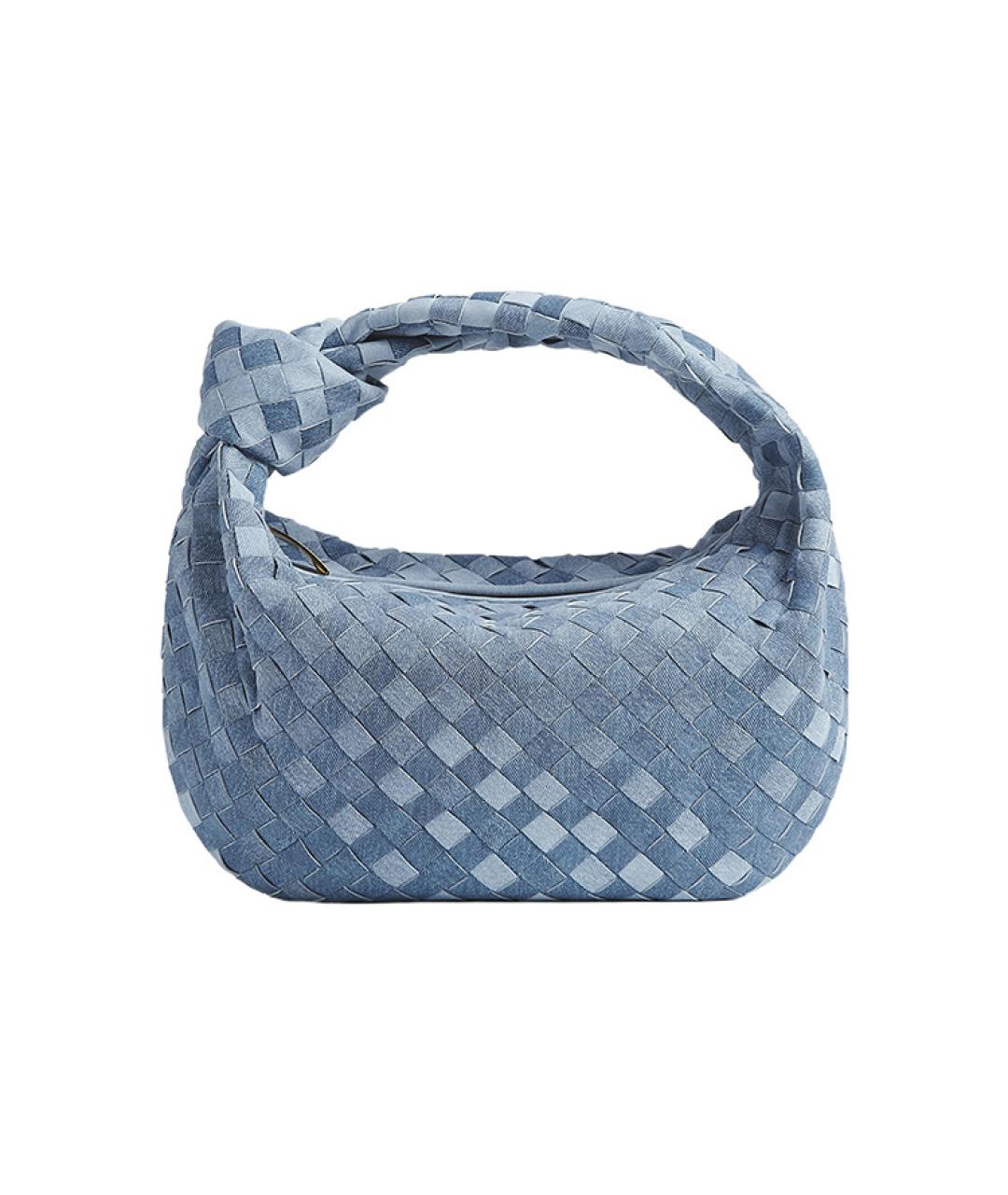 BOTTEGA VENETA Синяя деним сумка через плечо, фото 6