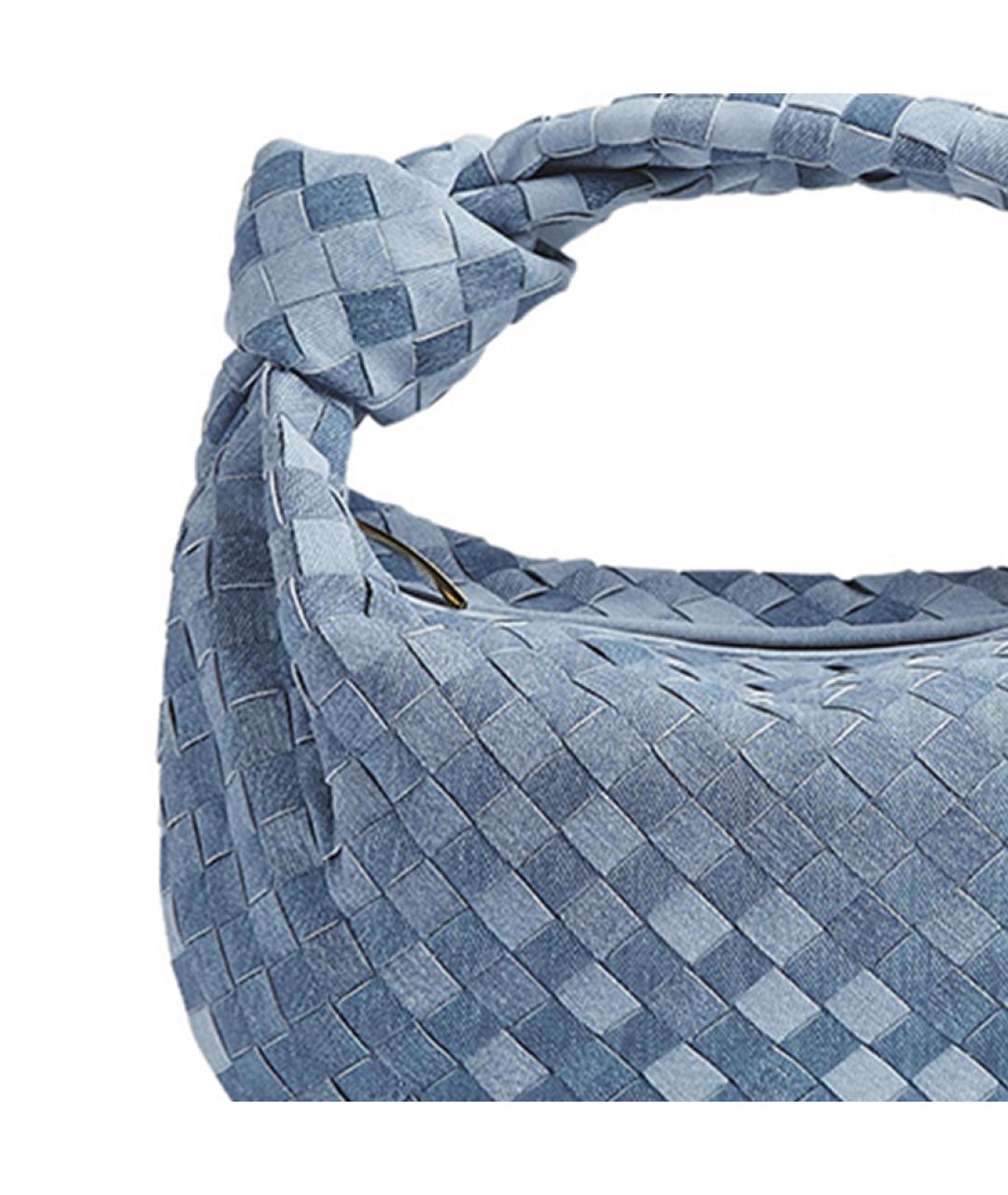 BOTTEGA VENETA Синяя деним сумка через плечо, фото 4