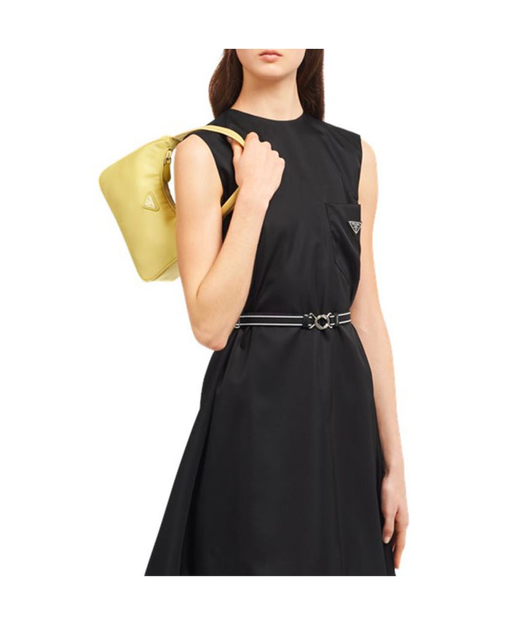 PRADA Желтая сумка через плечо, фото 4