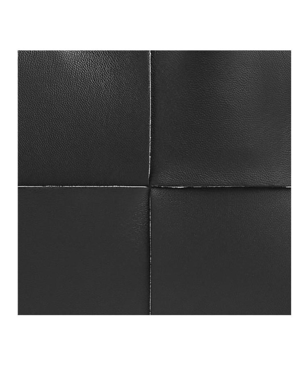 BOTTEGA VENETA Черная кожаная сумка через плечо, фото 4