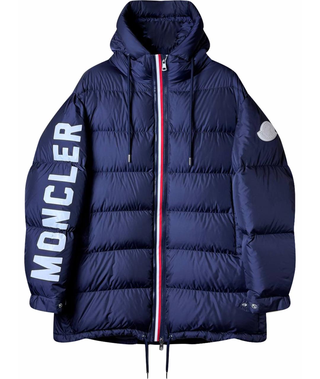 MONCLER Синий пуховик, фото 1