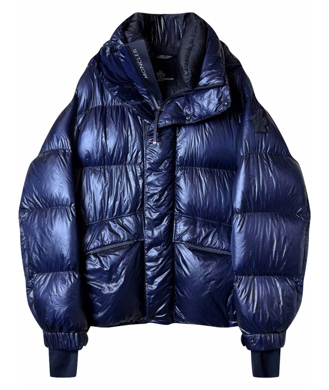 MONCLER Синий пуховик, фото 1