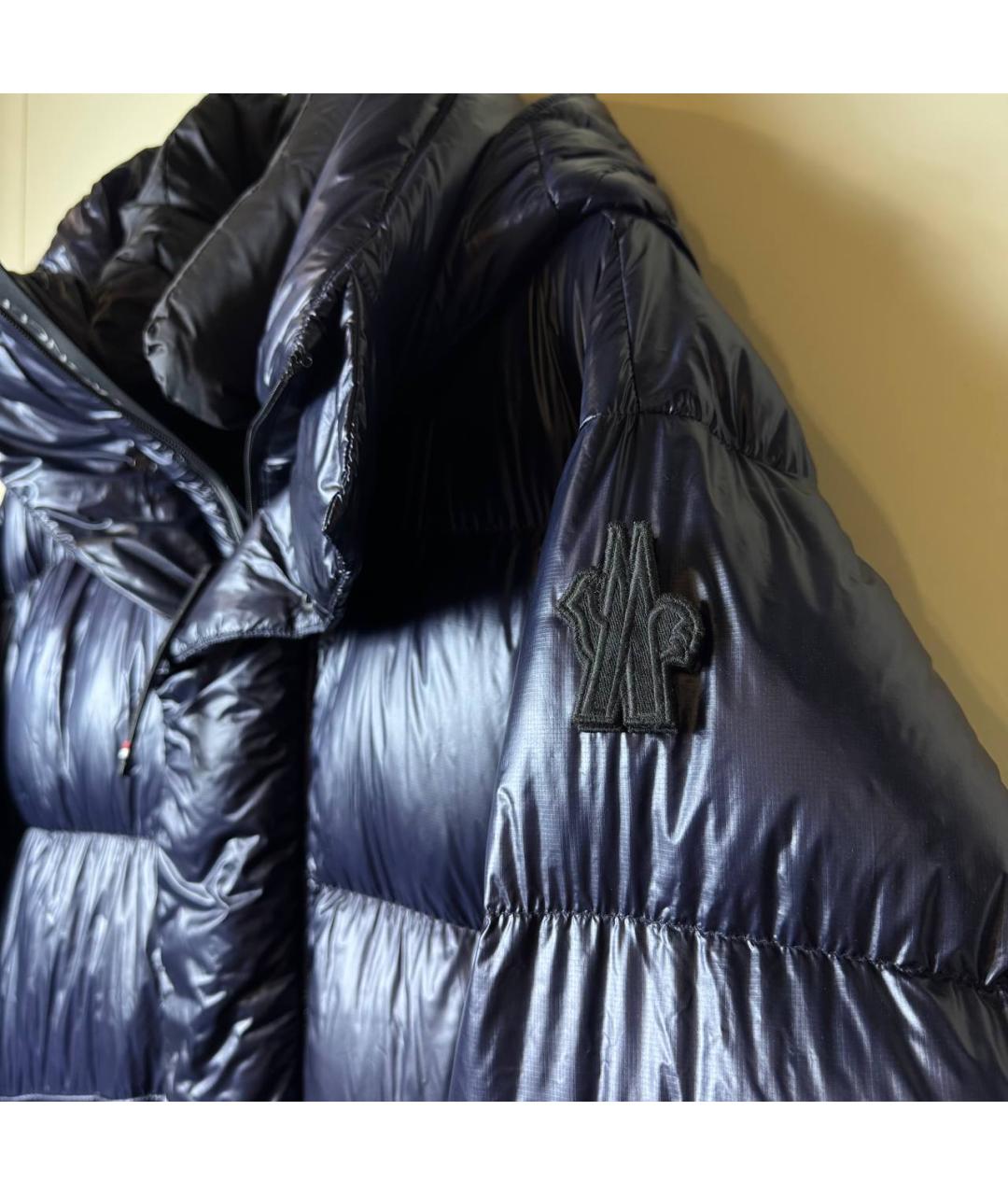 MONCLER Синий пуховик, фото 4