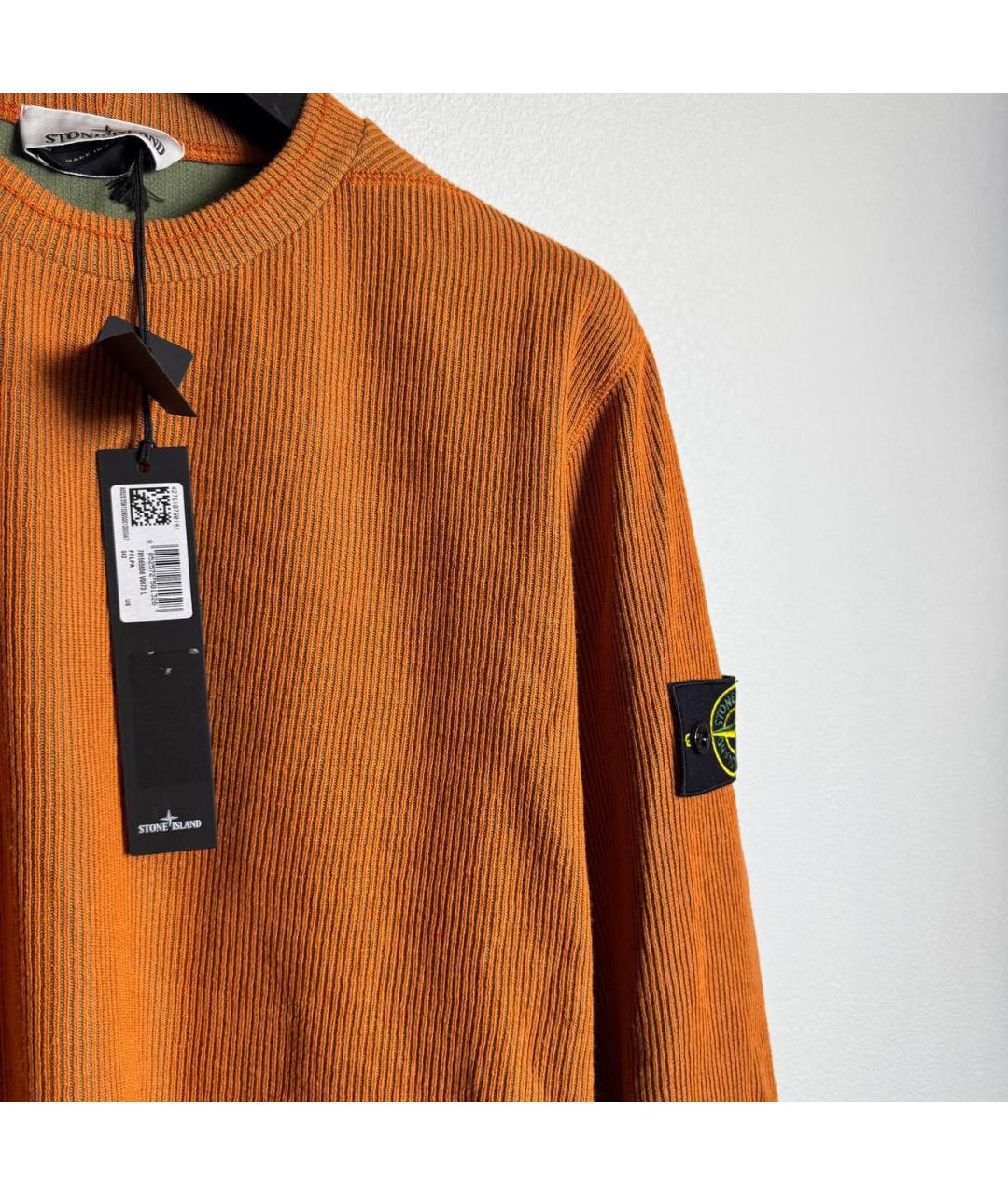 STONE ISLAND Оранжевый джемпер / свитер, фото 4