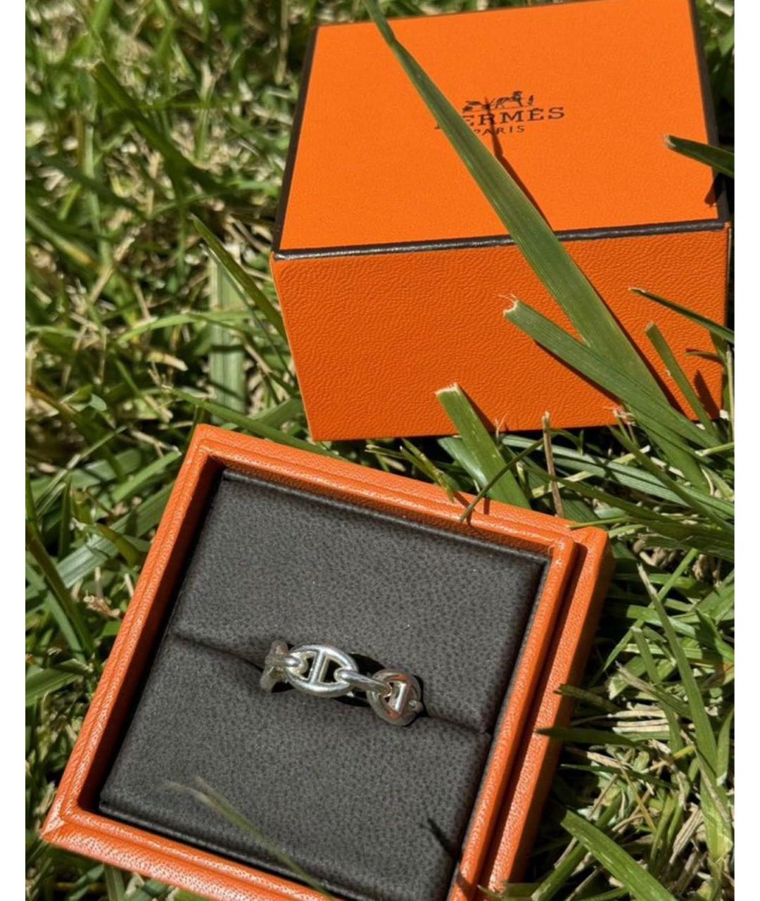 HERMES Серебряное серебряное кольцо, фото 2