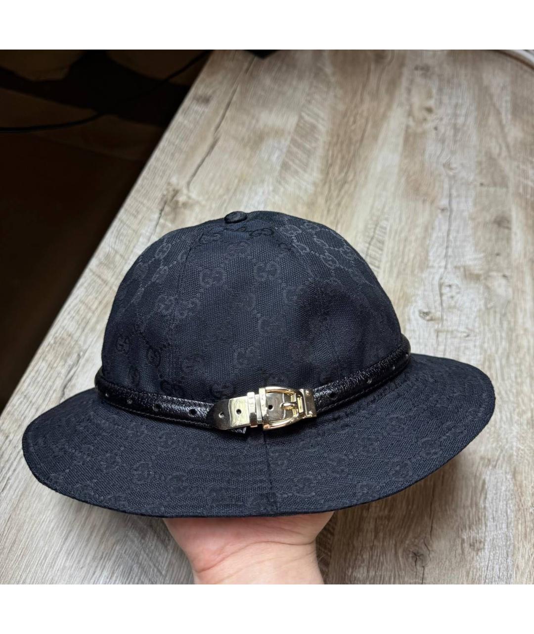 GUCCI Черная шляпа, фото 4